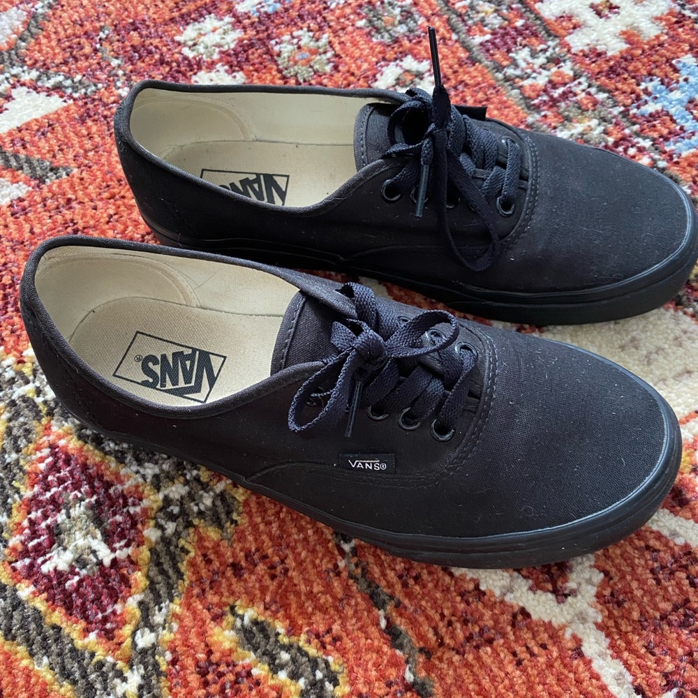 Vans Authentic black/black Unisex 9 m / 10.5 w